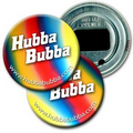 2 1/4" Diameter Round PVC Bottle Opener w/ 3D Lenticular Images - Red/Yellow/Blue (Custom)